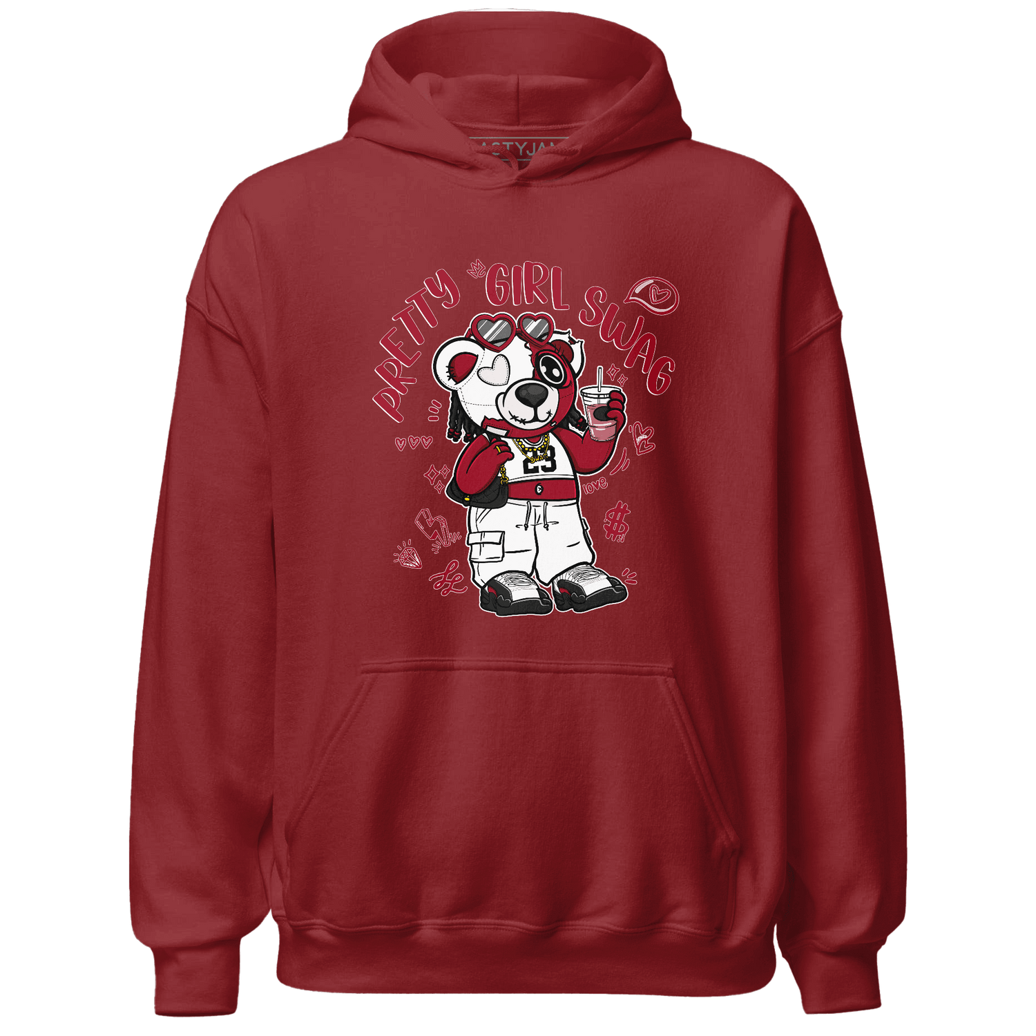 Retro Red Taxi 12s Hoodie Match Pretty Girl Swag BER - NastyJamz