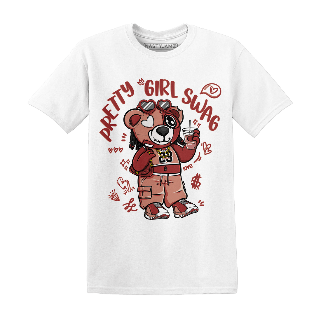 Dune Red 13s T Shirt Match Pretty Girl Swag BER - NastyJamz