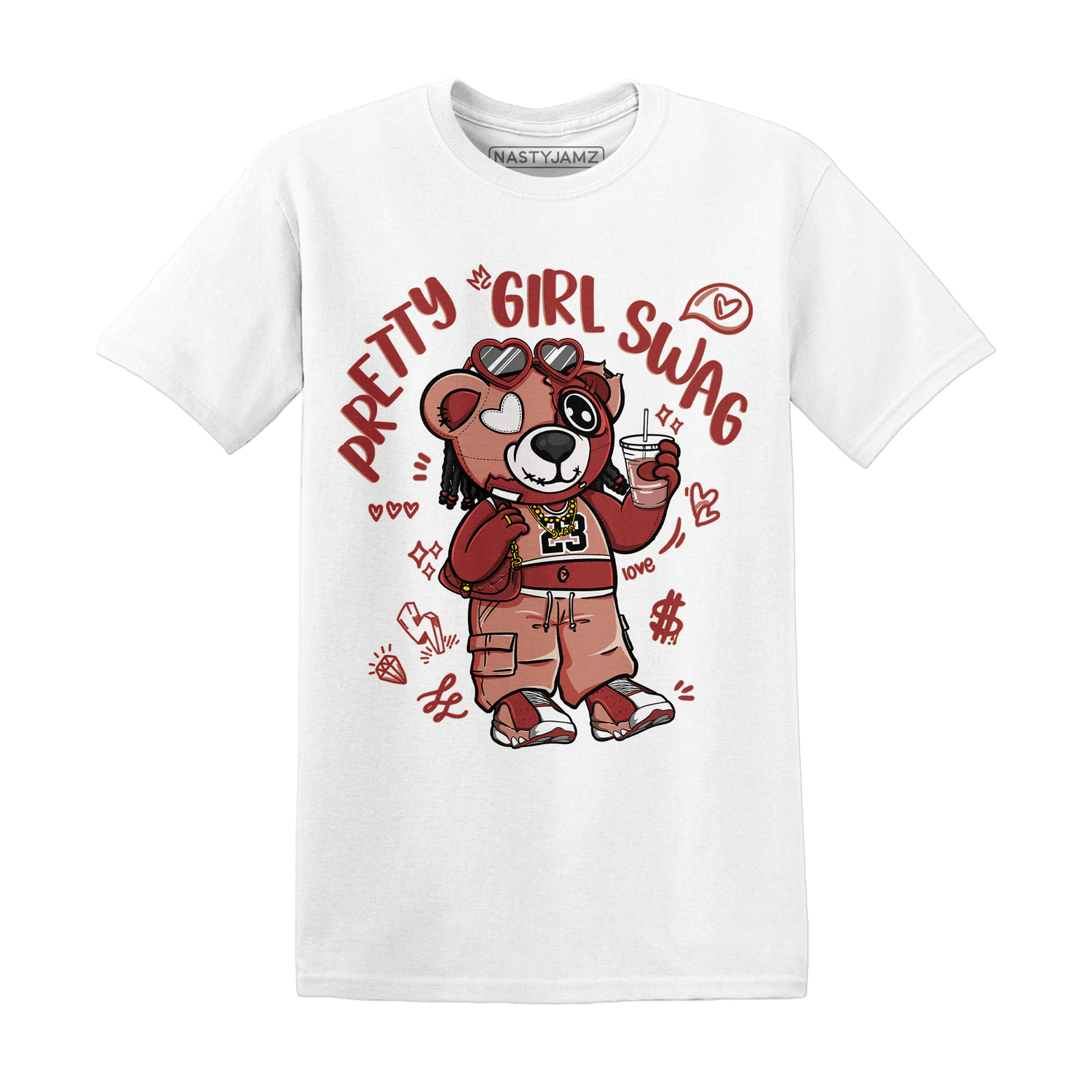Dune Red 13s T Shirt Match Pretty Girl Swag BER - NastyJamz