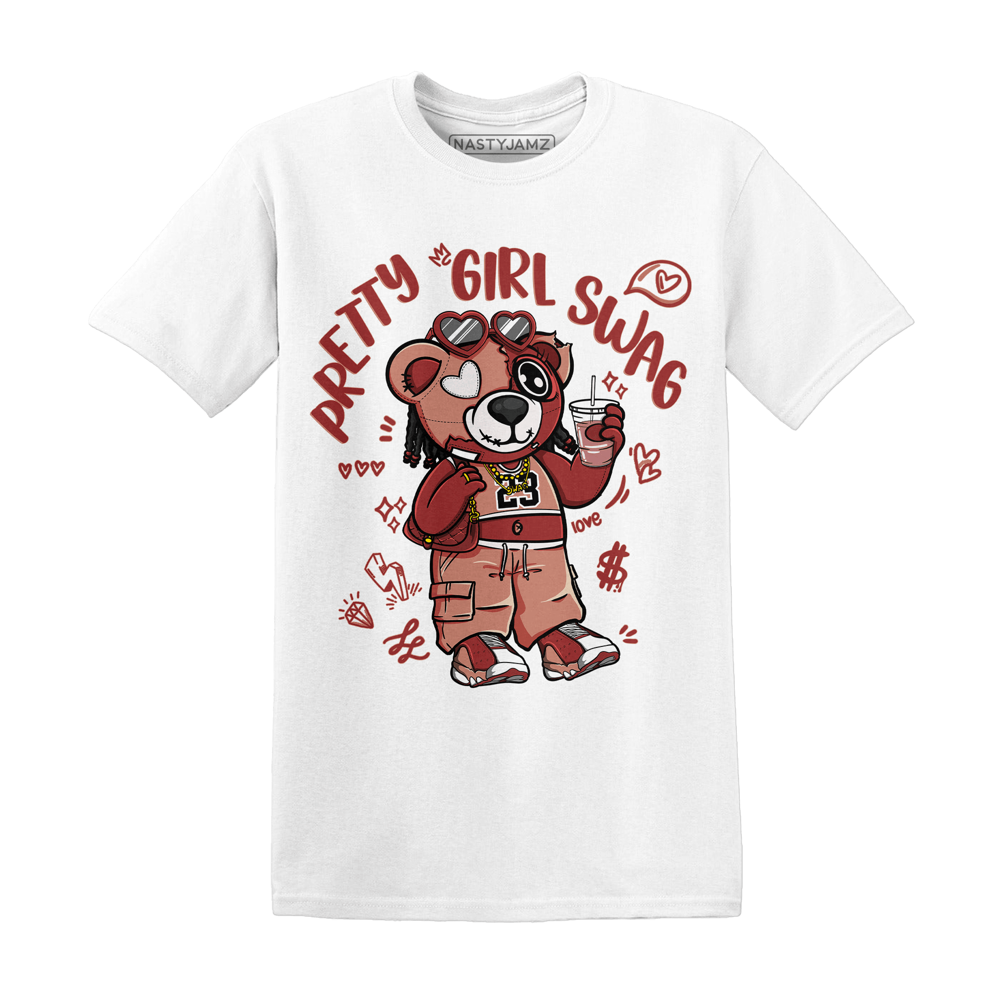 Dune Red 13s T Shirt Match Pretty Girl Swag BER - NastyJamz