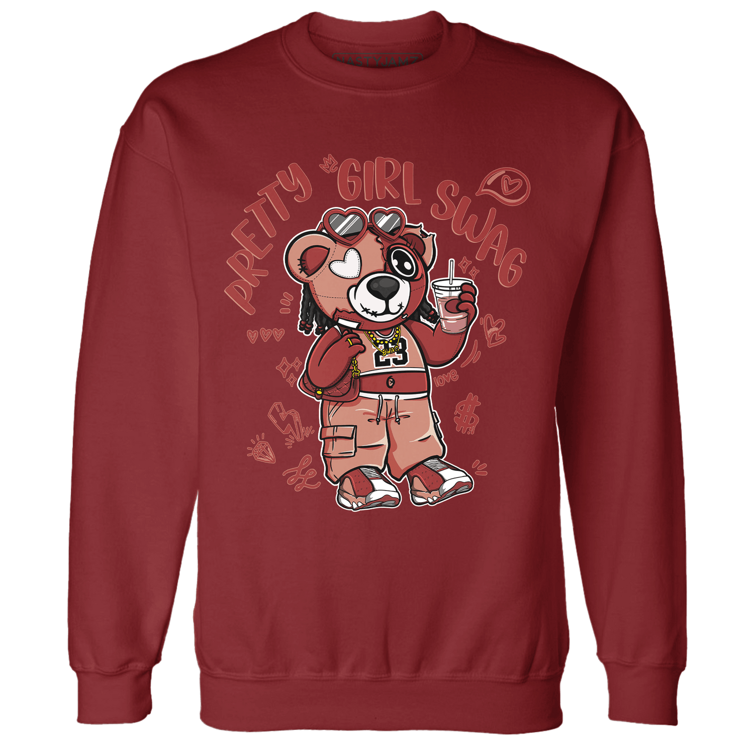 Dune Red 13s Sweatshirt Match Pretty Girl Swag BER - NastyJamz