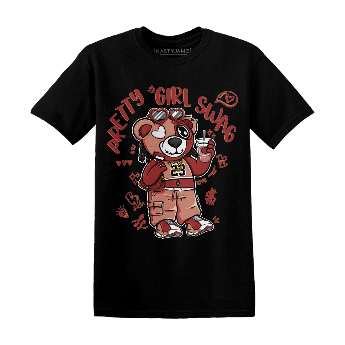 Dune Red 13s T Shirt Match Pretty Girl Swag BER - NastyJamz