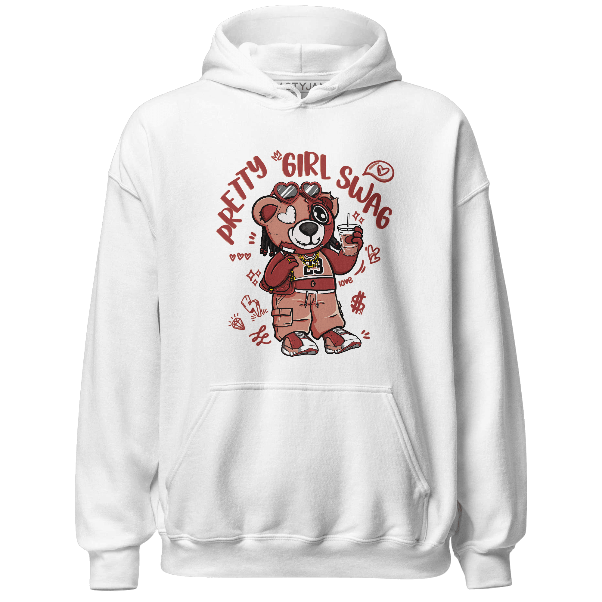 Dune Red 13s Hoodie Match Pretty Girl Swag BER - NastyJamz