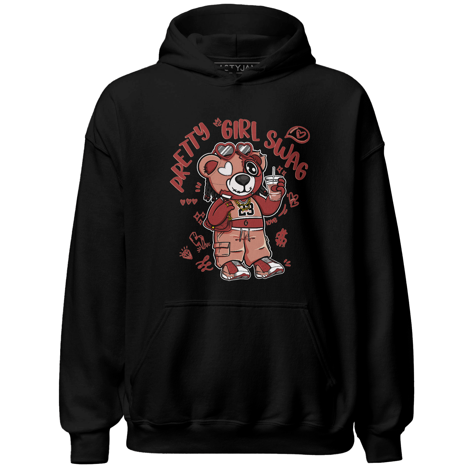 Dune Red 13s Hoodie Match Pretty Girl Swag BER - NastyJamz