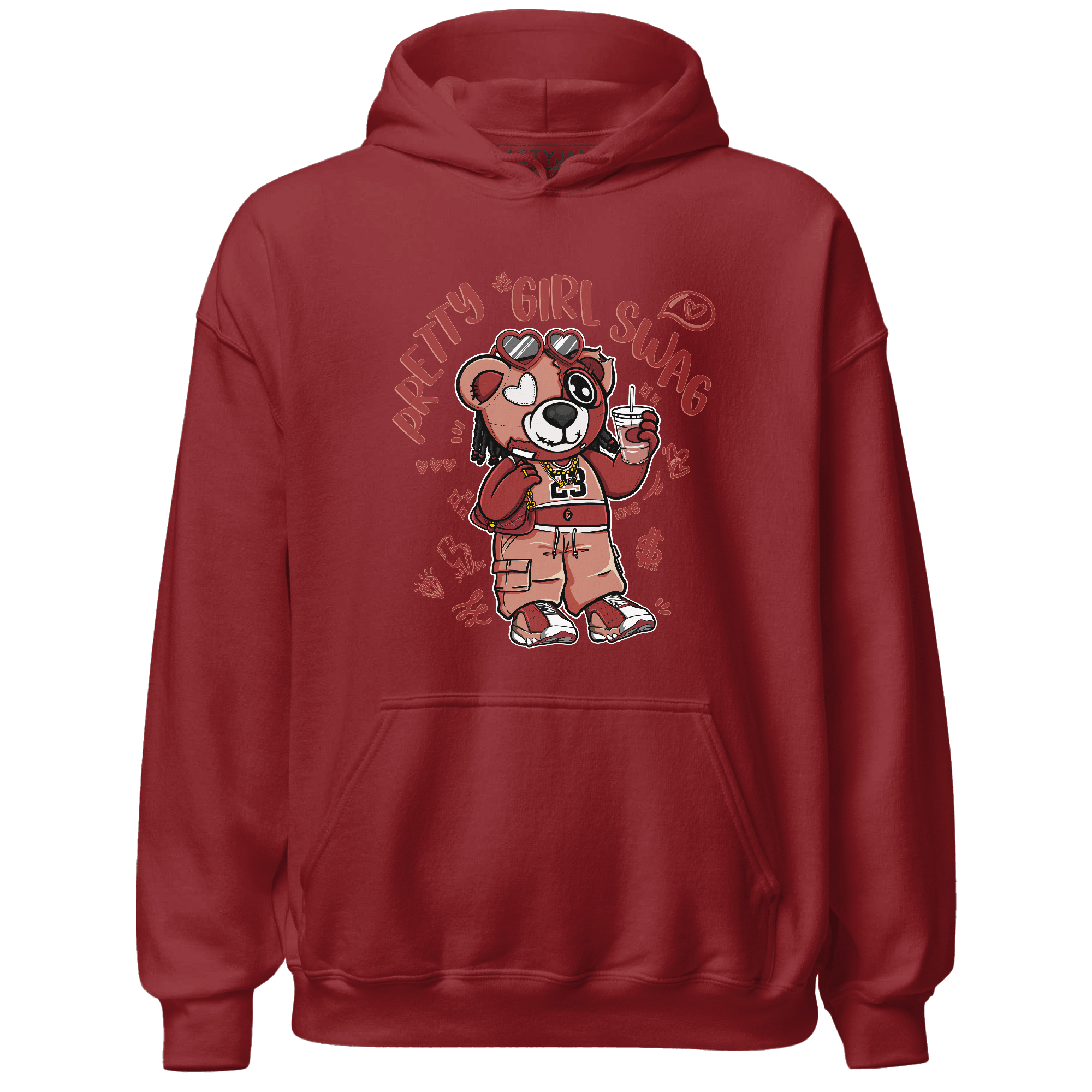 Dune Red 13s Hoodie Match Pretty Girl Swag BER - NastyJamz