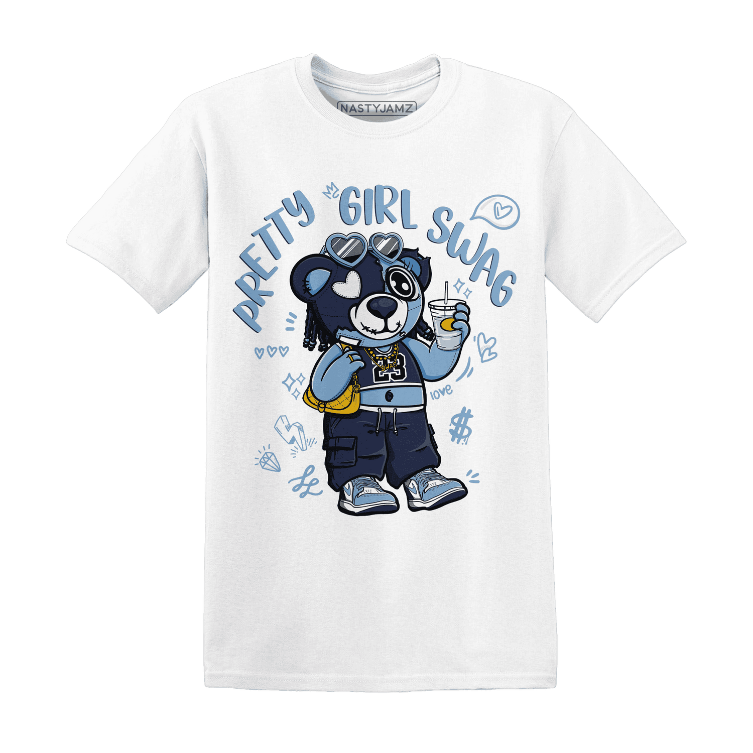 First In Flight 1s T Shirt Match Pretty Girl Swag BER - NastyJamz
