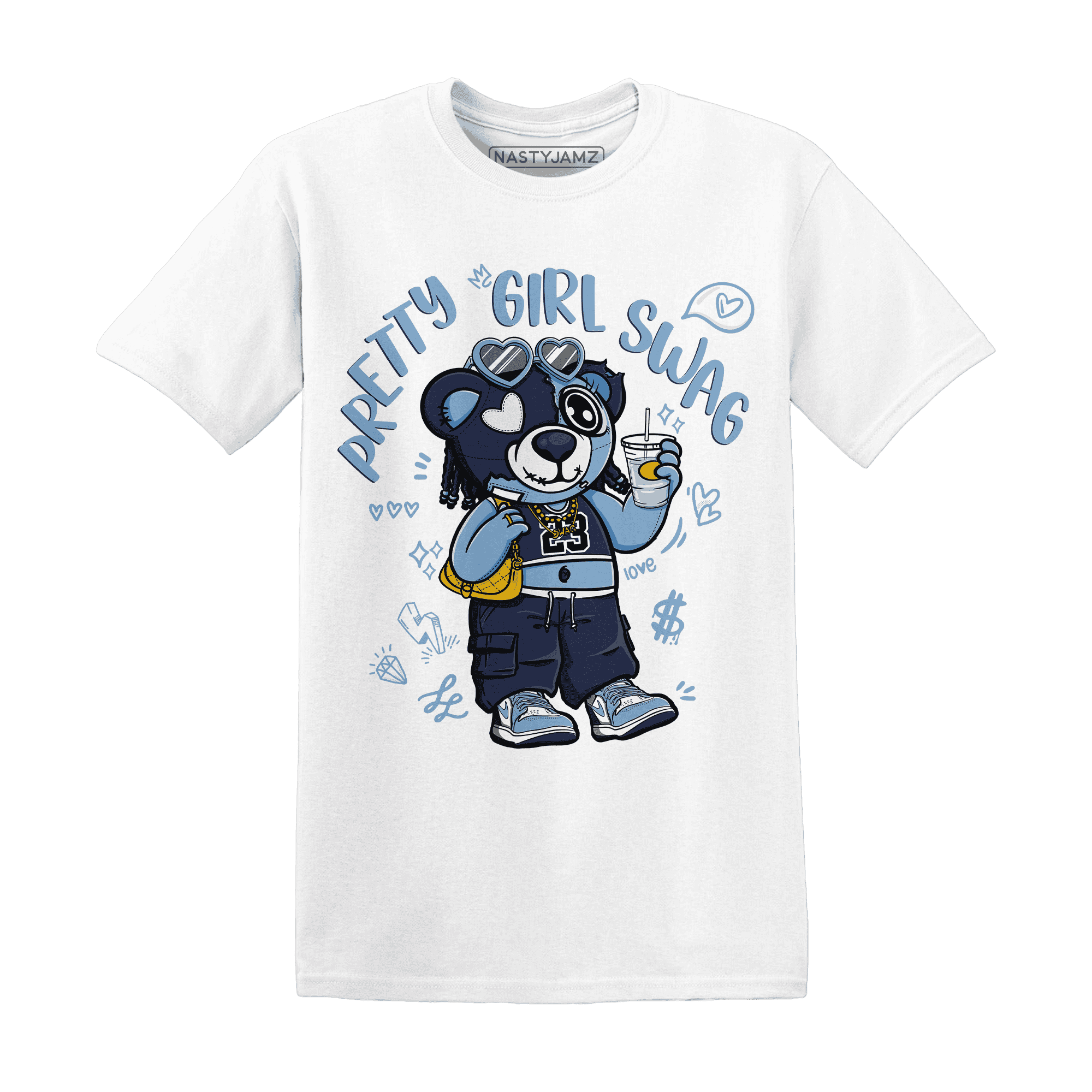 First In Flight 1s T Shirt Match Pretty Girl Swag BER - NastyJamz