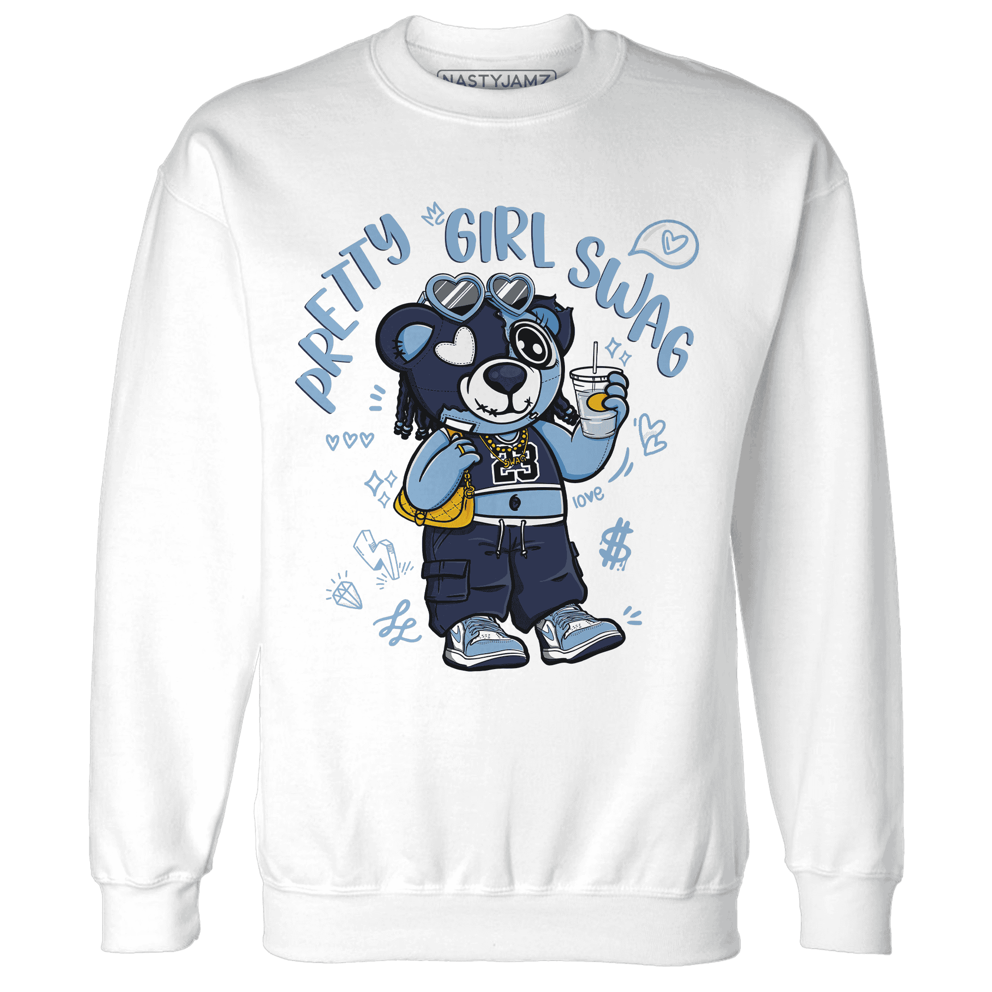 First In Flight 1s Sweatshirt Match Pretty Girl Swag BER - NastyJamz