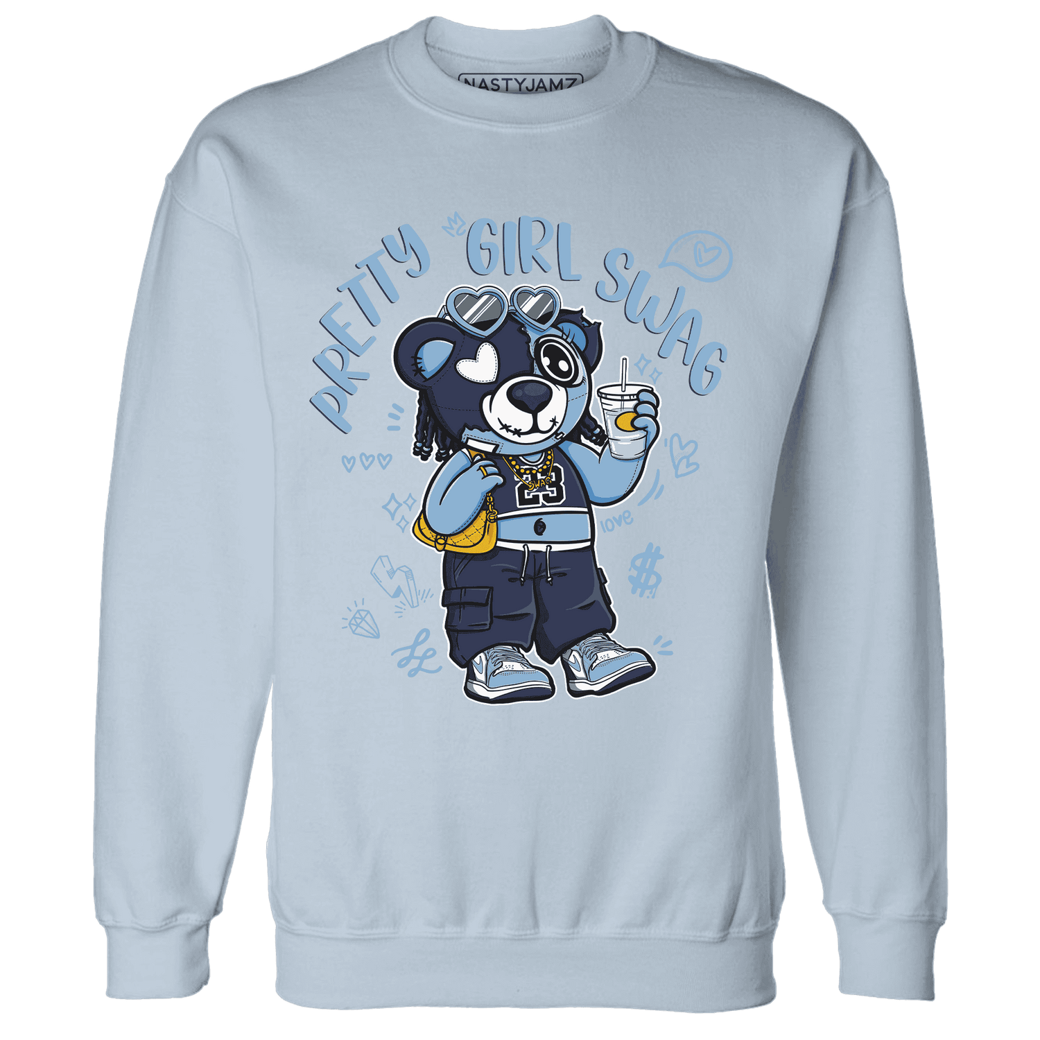 First In Flight 1s Sweatshirt Match Pretty Girl Swag BER - NastyJamz