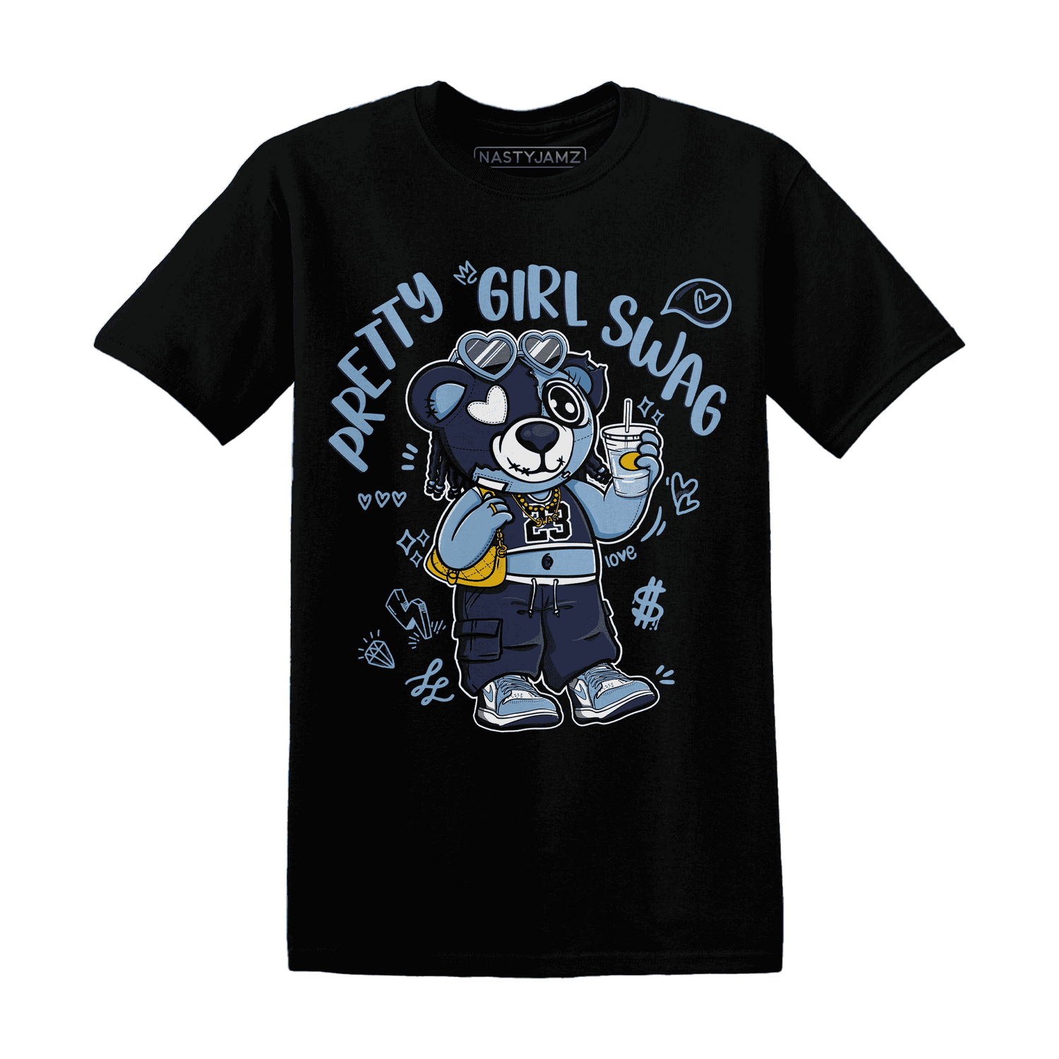 First In Flight 1s T Shirt Match Pretty Girl Swag BER - NastyJamz