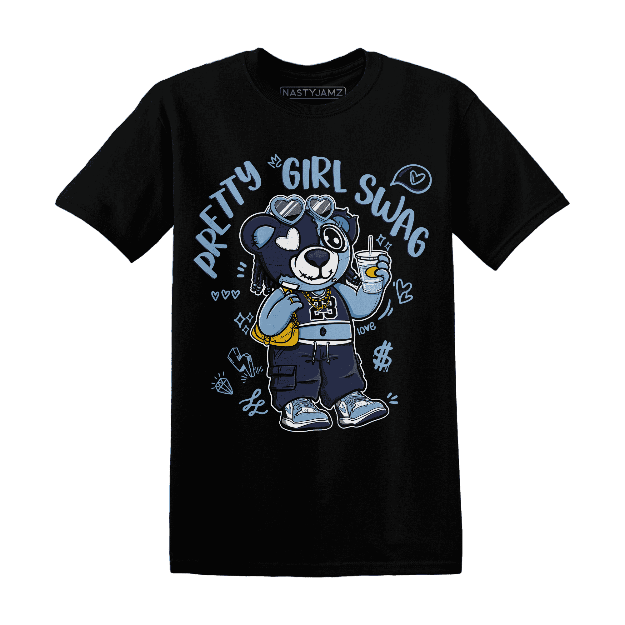 First In Flight 1s T Shirt Match Pretty Girl Swag BER - NastyJamz