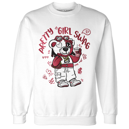 High 85 Metallic Burgundy 1s Sweatshirt Match Pretty Girl Swag BER - NastyJamz