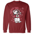 High 85 Metallic Burgundy 1s Sweatshirt Match Pretty Girl Swag BER - NastyJamz