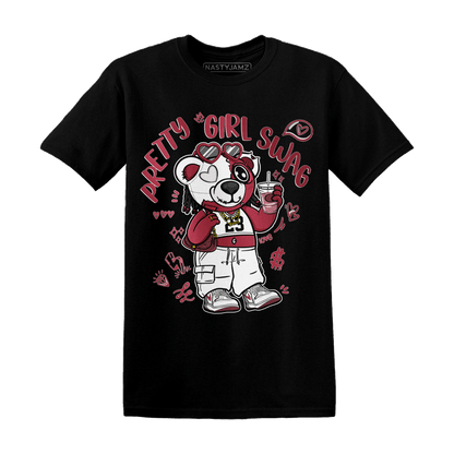 High 85 Metallic Burgundy 1s T Shirt Match Pretty Girl Swag BER - NastyJamz