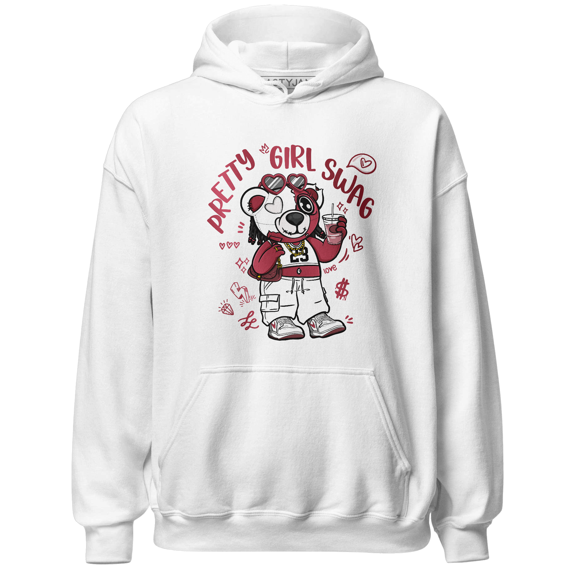 High 85 Metallic Burgundy 1s Hoodie Match Pretty Girl Swag BER - NastyJamz
