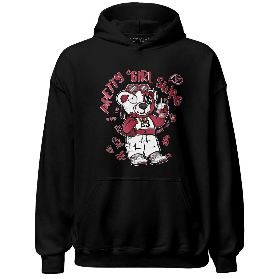 High 85 Metallic Burgundy 1s Hoodie Match Pretty Girl Swag BER - NastyJamz