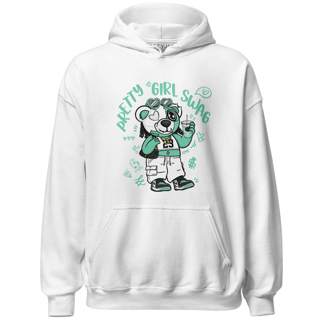 High OG Green Glow 1s Hoodie Match Pretty Girl Swag BER - NastyJamz