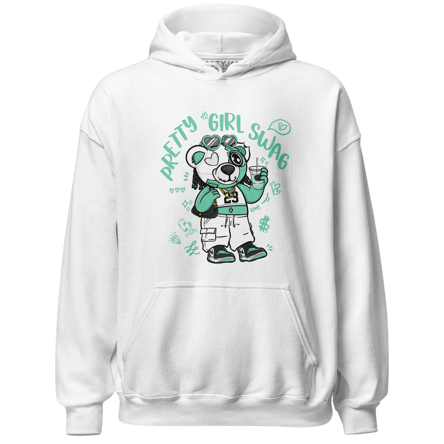 High OG Green Glow 1s Hoodie Match Pretty Girl Swag BER - NastyJamz