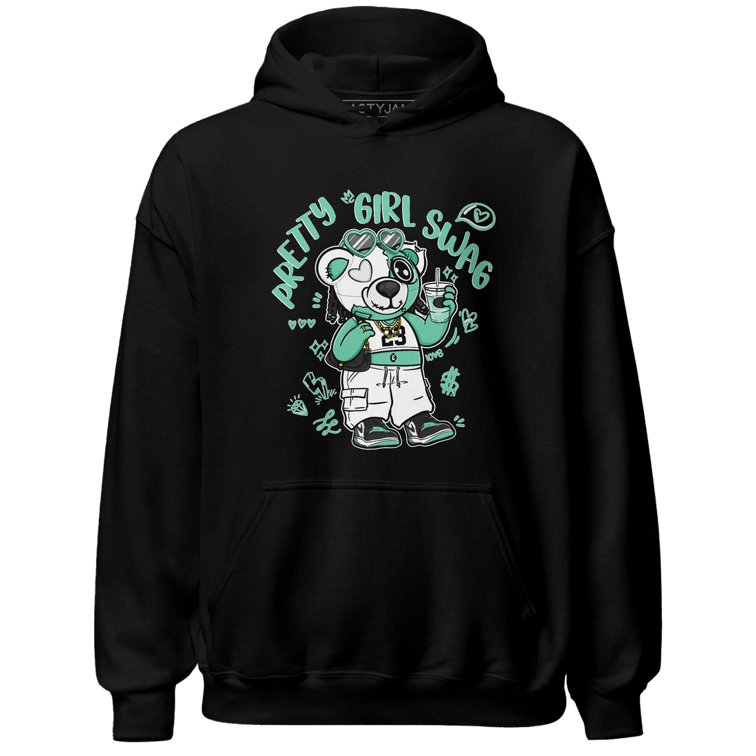 High OG Green Glow 1s Hoodie Match Pretty Girl Swag BER - NastyJamz