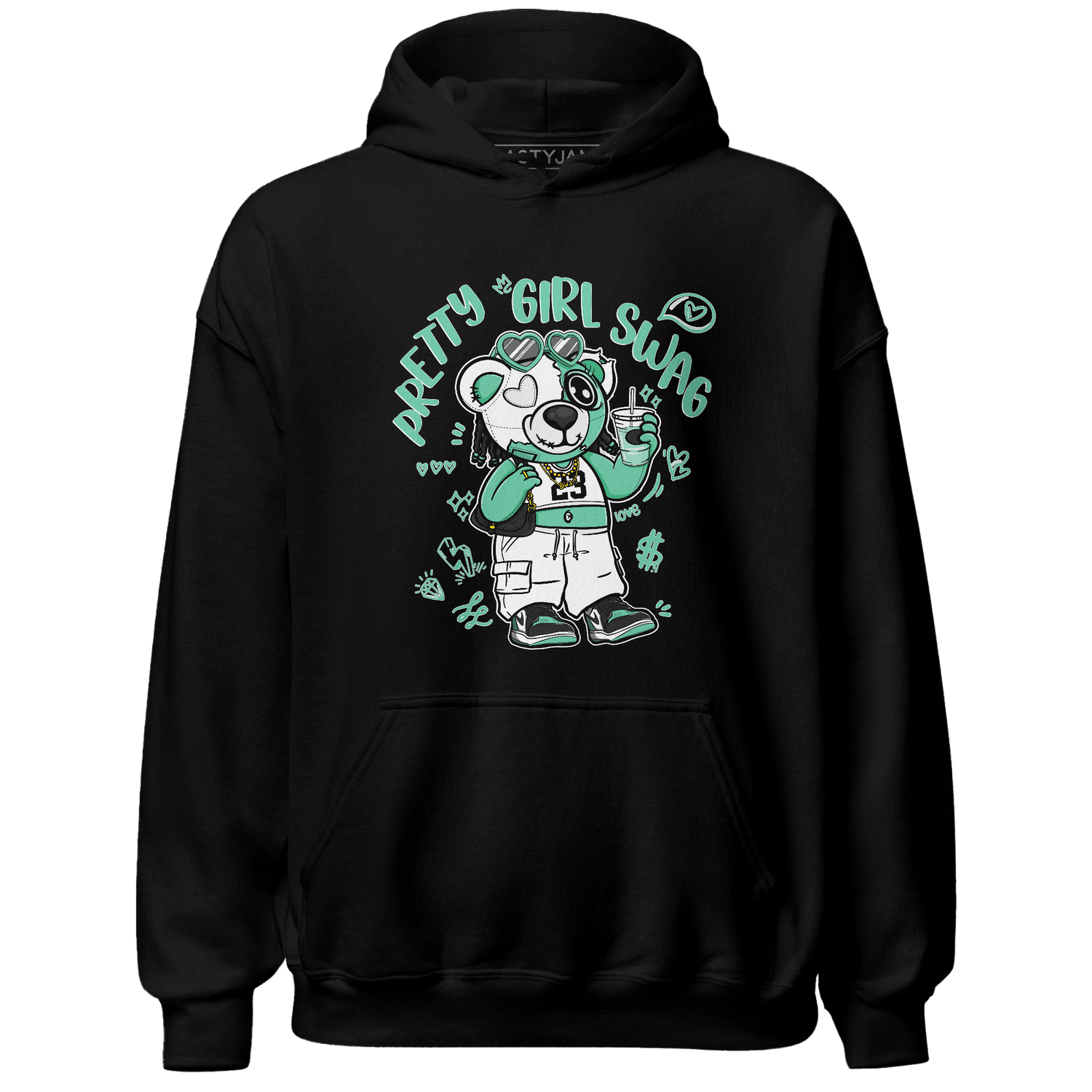 High OG Green Glow 1s Hoodie Match Pretty Girl Swag BER - NastyJamz