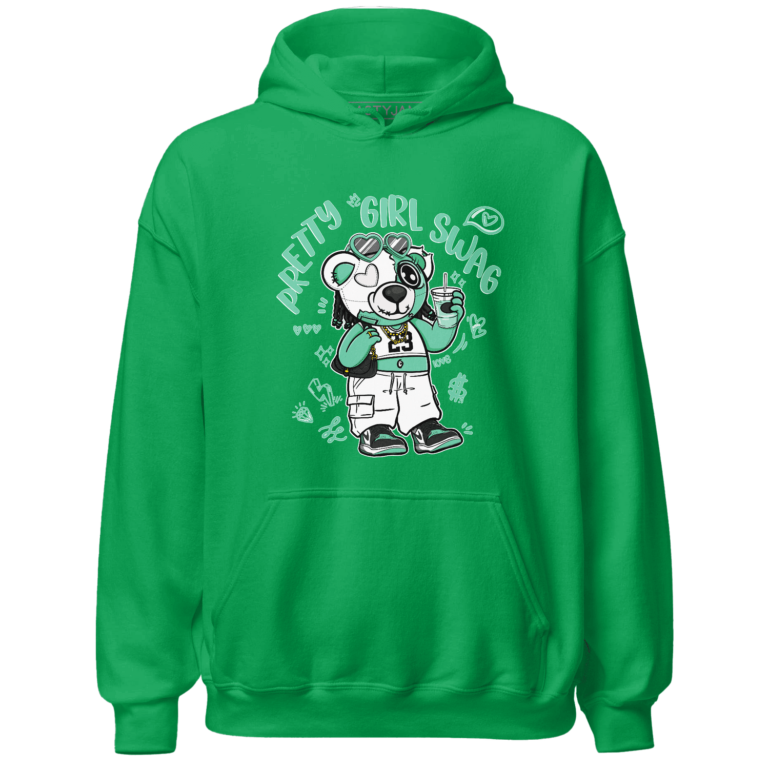 High OG Green Glow 1s Hoodie Match Pretty Girl Swag BER - NastyJamz