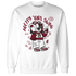 High White Team Red 1s Sweatshirt Match Pretty Girl Swag BER - NastyJamz