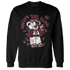 High White Team Red 1s Sweatshirt Match Pretty Girl Swag BER - NastyJamz