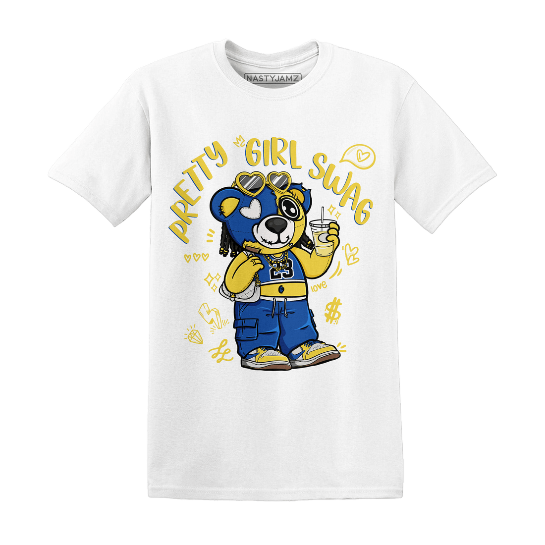 Low OG Canary TVSC 1s T Shirt Match Pretty Girl Swag BER - NastyJamz