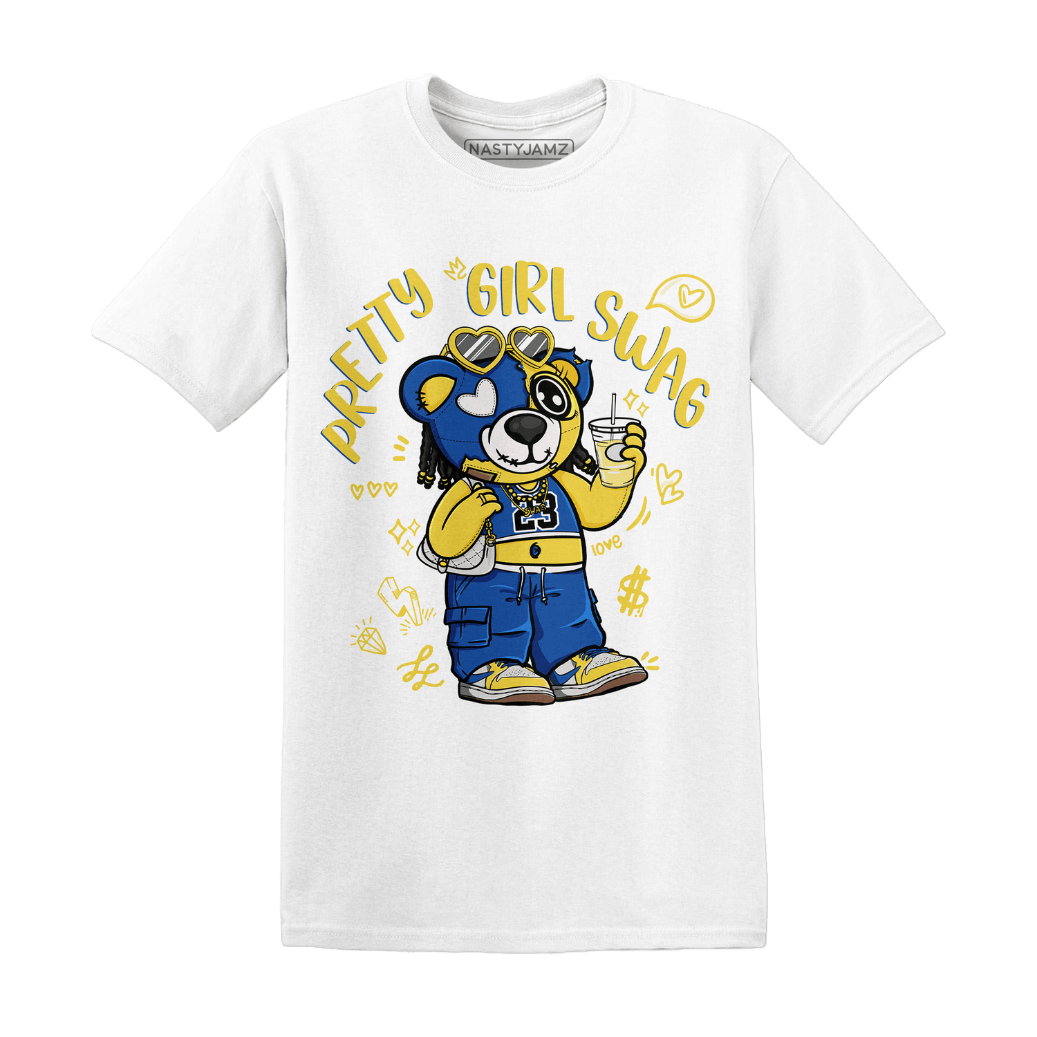 Low OG Canary TVSC 1s T Shirt Match Pretty Girl Swag BER - NastyJamz