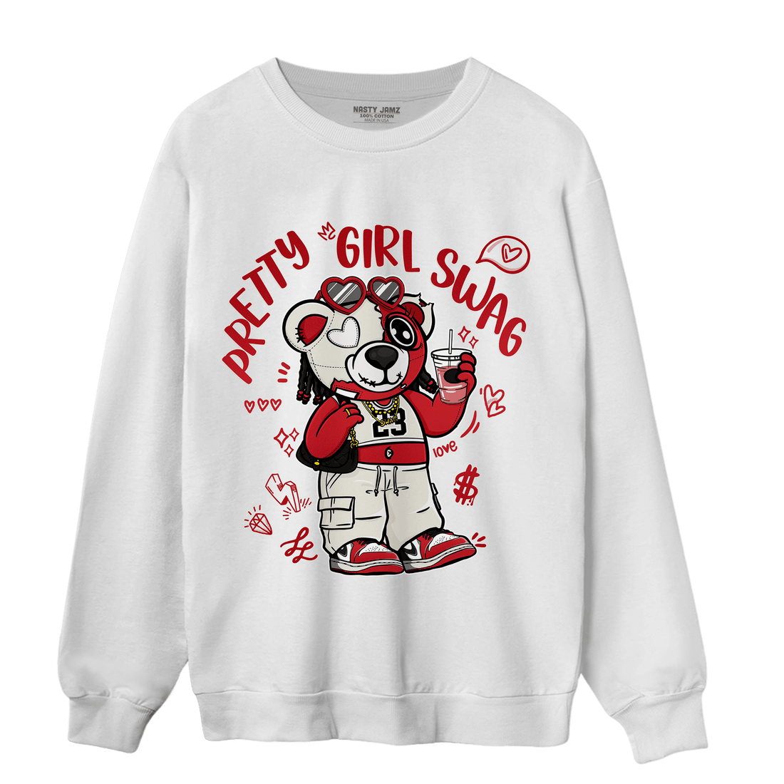 Low OG Trophy Room 1s Sweatshirt Match Pretty Girl Swag BER - NastyJamz