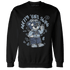 Mid Diffused Blue Grey 1s Sweatshirt Match Pretty Girl Swag BER - NastyJamz