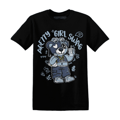 Mid Diffused Blue Grey 1s T Shirt Match Pretty Girl Swag BER - NastyJamz