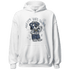 Mid Diffused Blue Grey 1s Hoodie Match Pretty Girl Swag BER - NastyJamz