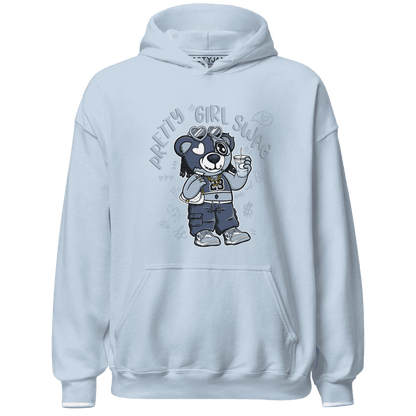 Mid Diffused Blue Grey 1s Hoodie Match Pretty Girl Swag BER - NastyJamz