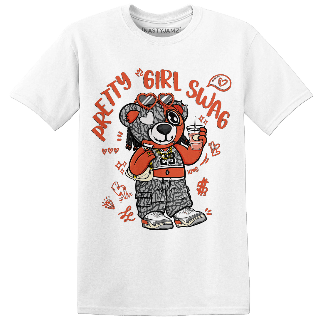Georgia Peach 3s T Shirt Match Pretty Girl Swag BER - NastyJamz