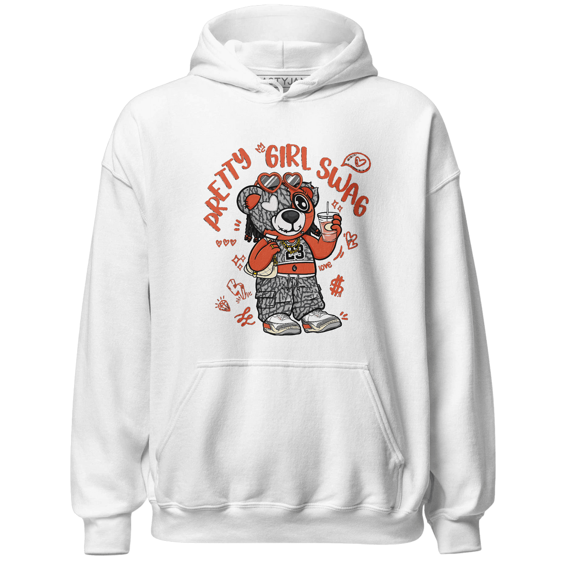 Georgia Peach 3s Hoodie Match Pretty Girl Swag BER - NastyJamz