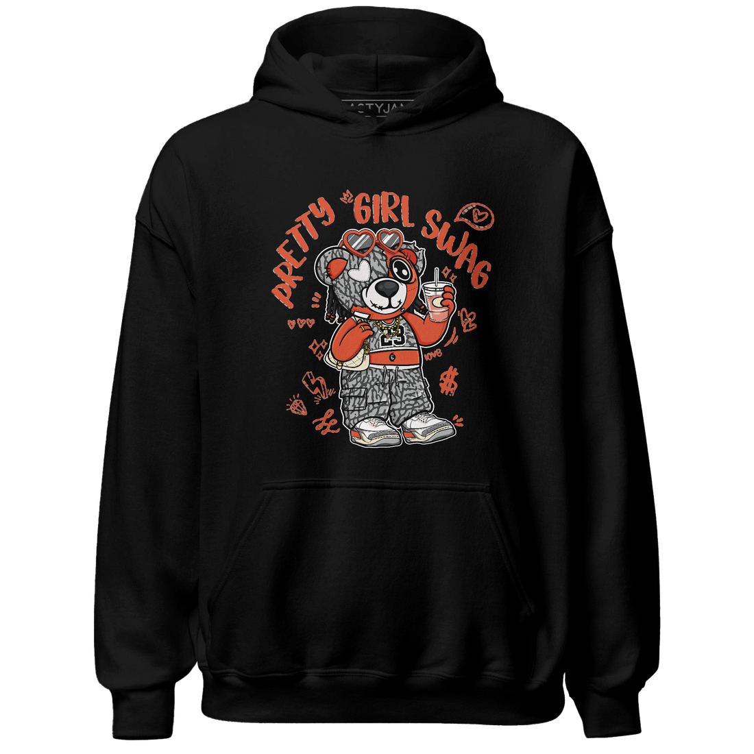 Georgia Peach 3s Hoodie Match Pretty Girl Swag BER - NastyJamz