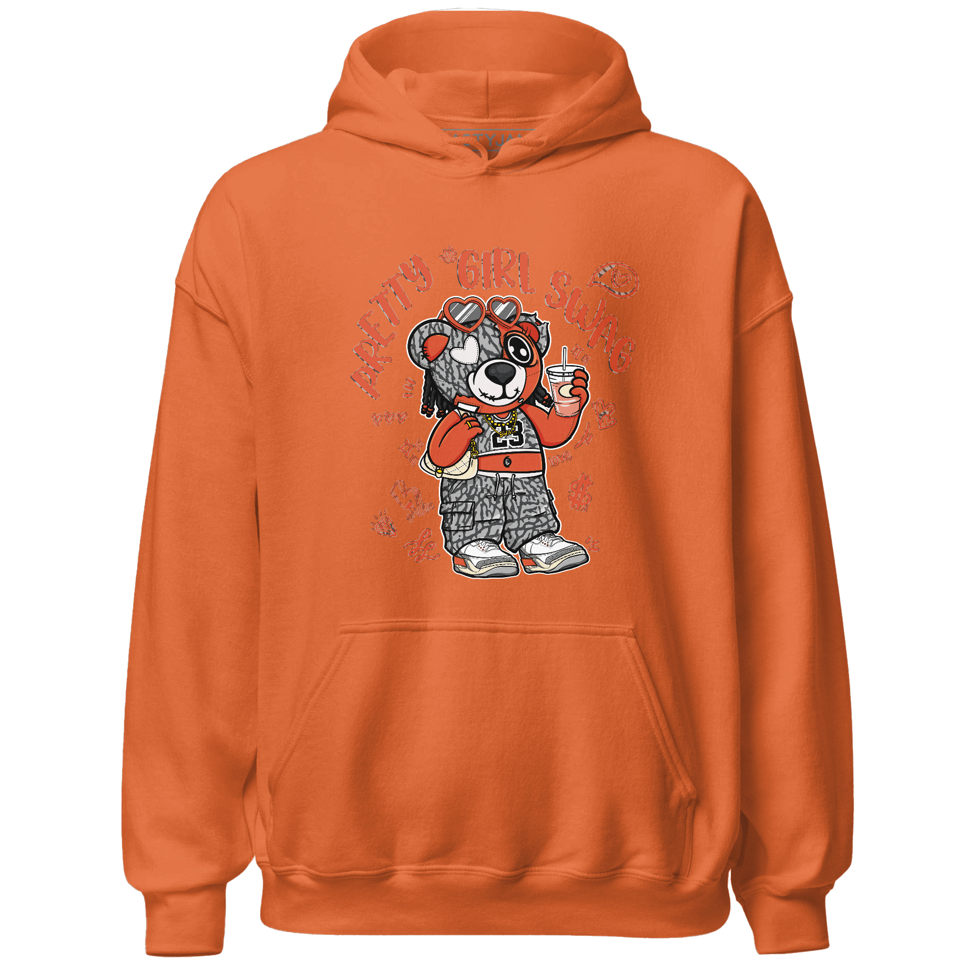 Georgia Peach 3s Hoodie Match Pretty Girl Swag BER - NastyJamz