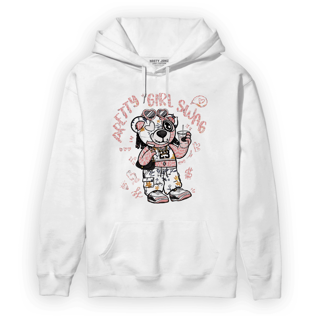 Red Stardust 3s Hoodie Match Pretty Girl Swag BER - NastyJamz