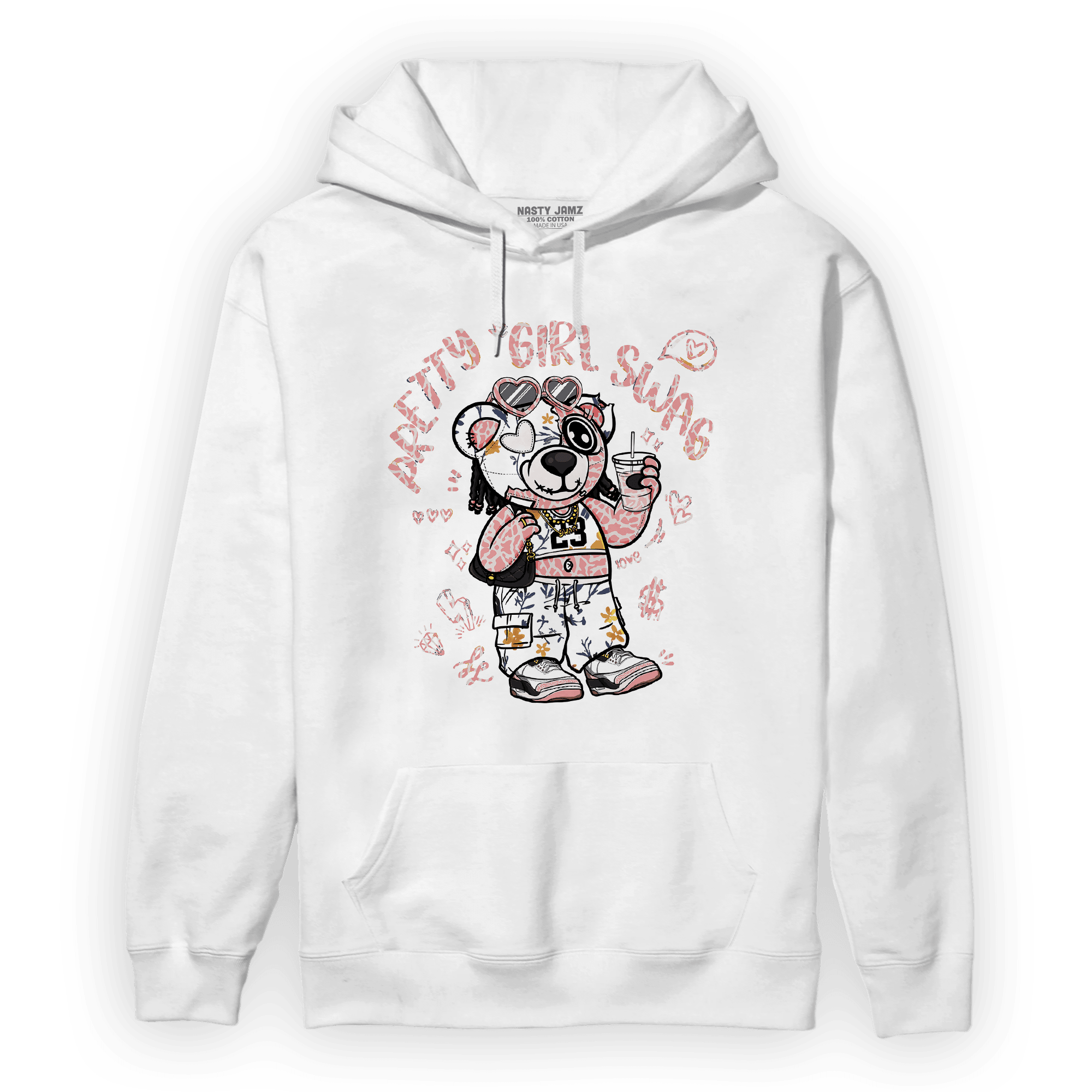 Red Stardust 3s Hoodie Match Pretty Girl Swag BER - NastyJamz