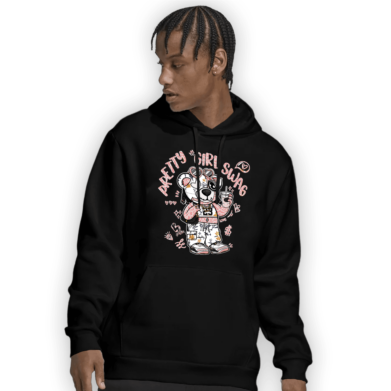 Red Stardust 3s Hoodie Match Pretty Girl Swag BER - NastyJamz