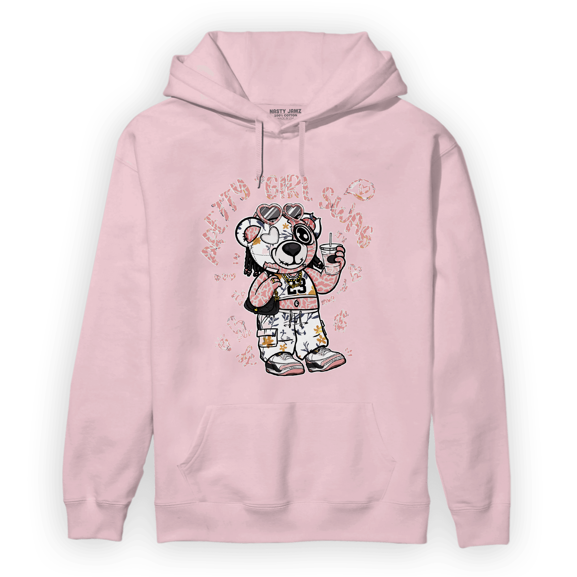 Red Stardust 3s Hoodie Match Pretty Girl Swag BER - NastyJamz