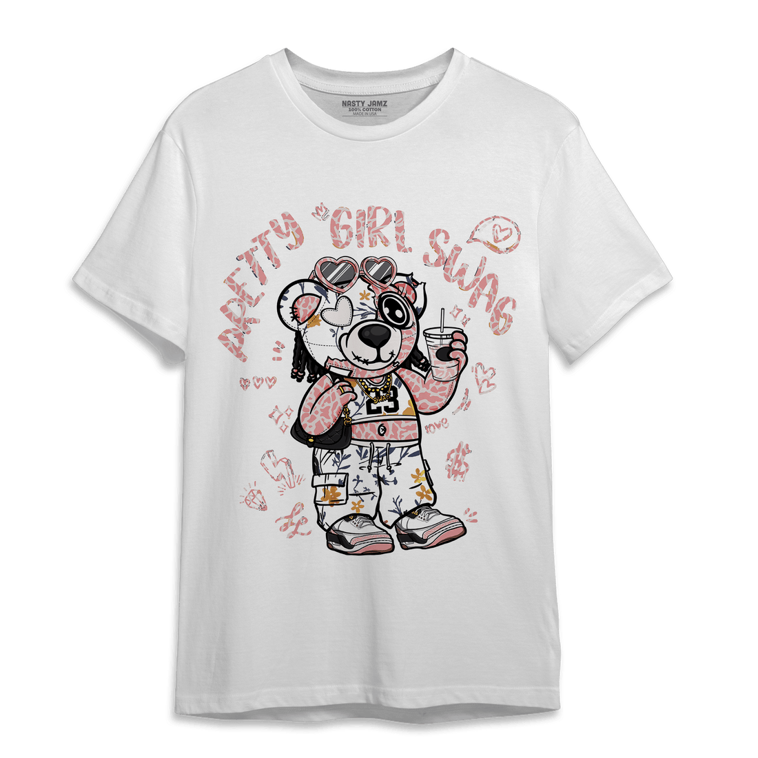 Red Stardust 3s T Shirt Match Pretty Girl Swag BER - NastyJamz