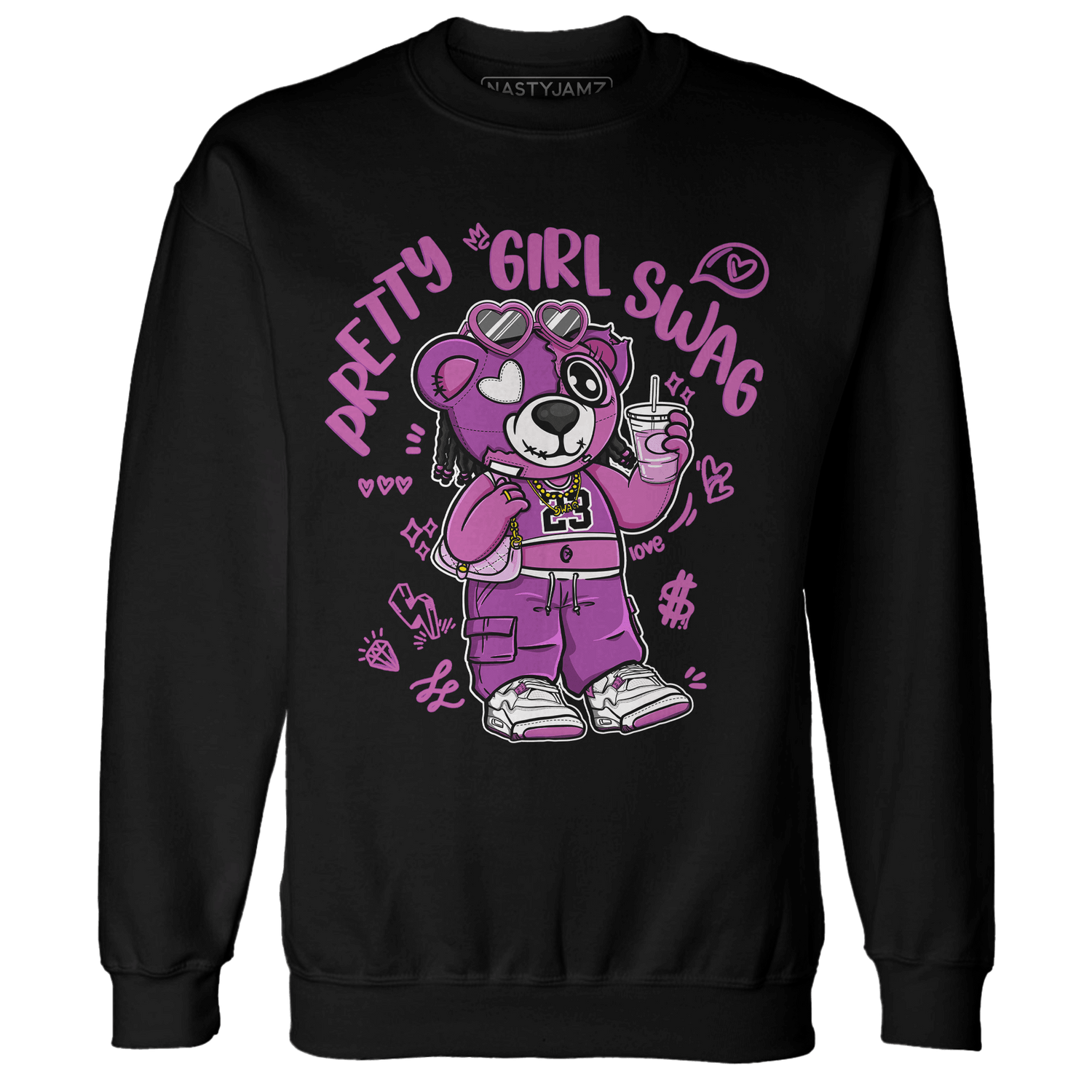GS Hyper Violet 4s Sweatshirt Match Pretty Girl Swag BER - NastyJamz