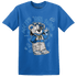 Industrial Blue 4s T Shirt Match Pretty Girl Swag BER - NastyJamz