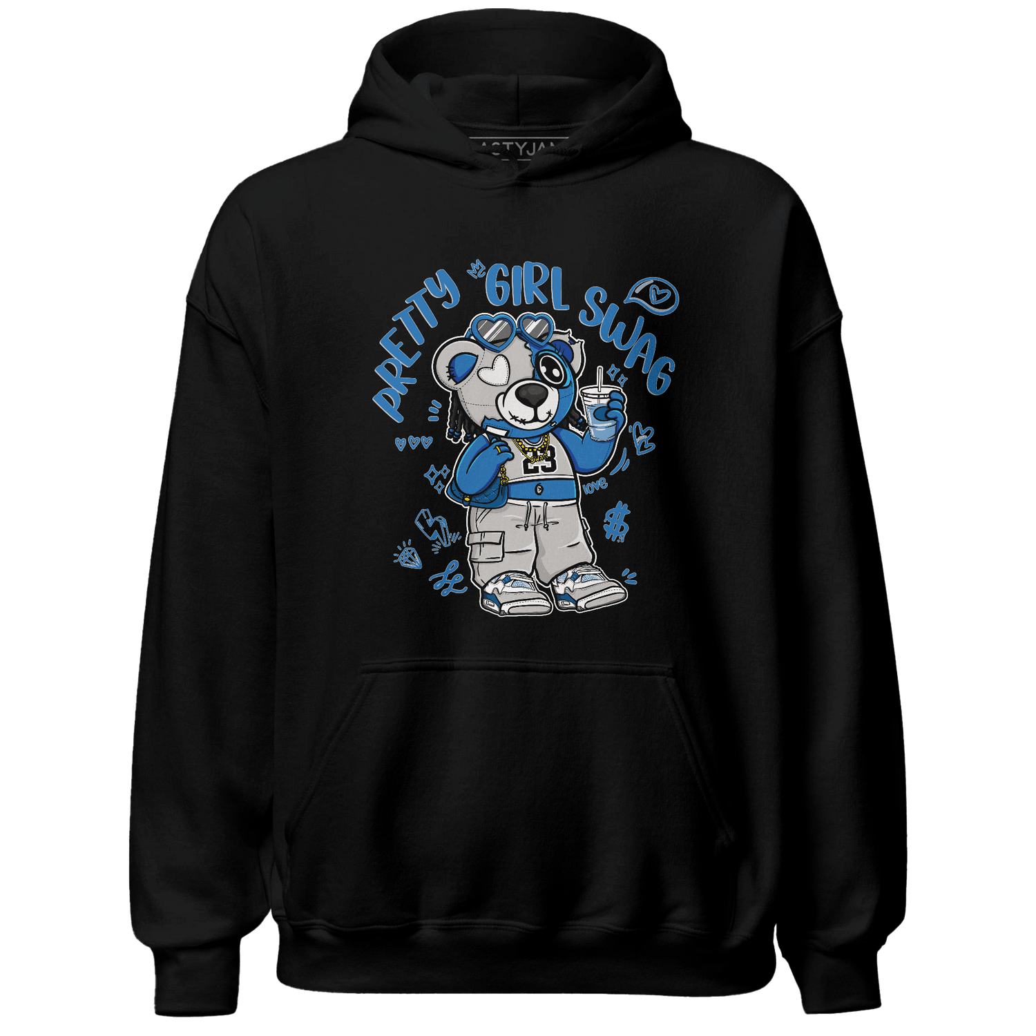 Industrial Blue 4s Hoodie Match Pretty Girl Swag BER - NastyJamz