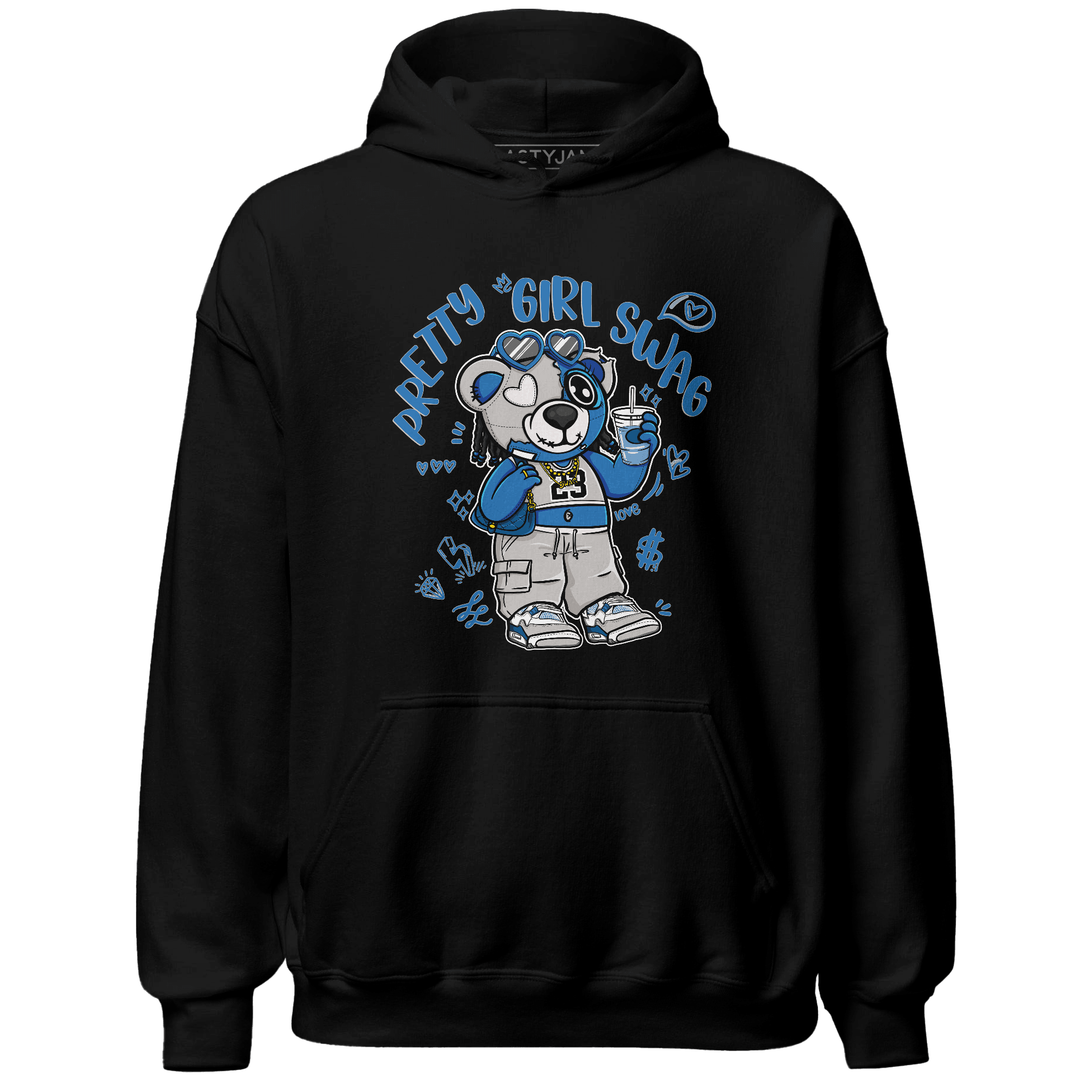 Industrial Blue 4s Hoodie Match Pretty Girl Swag BER - NastyJamz