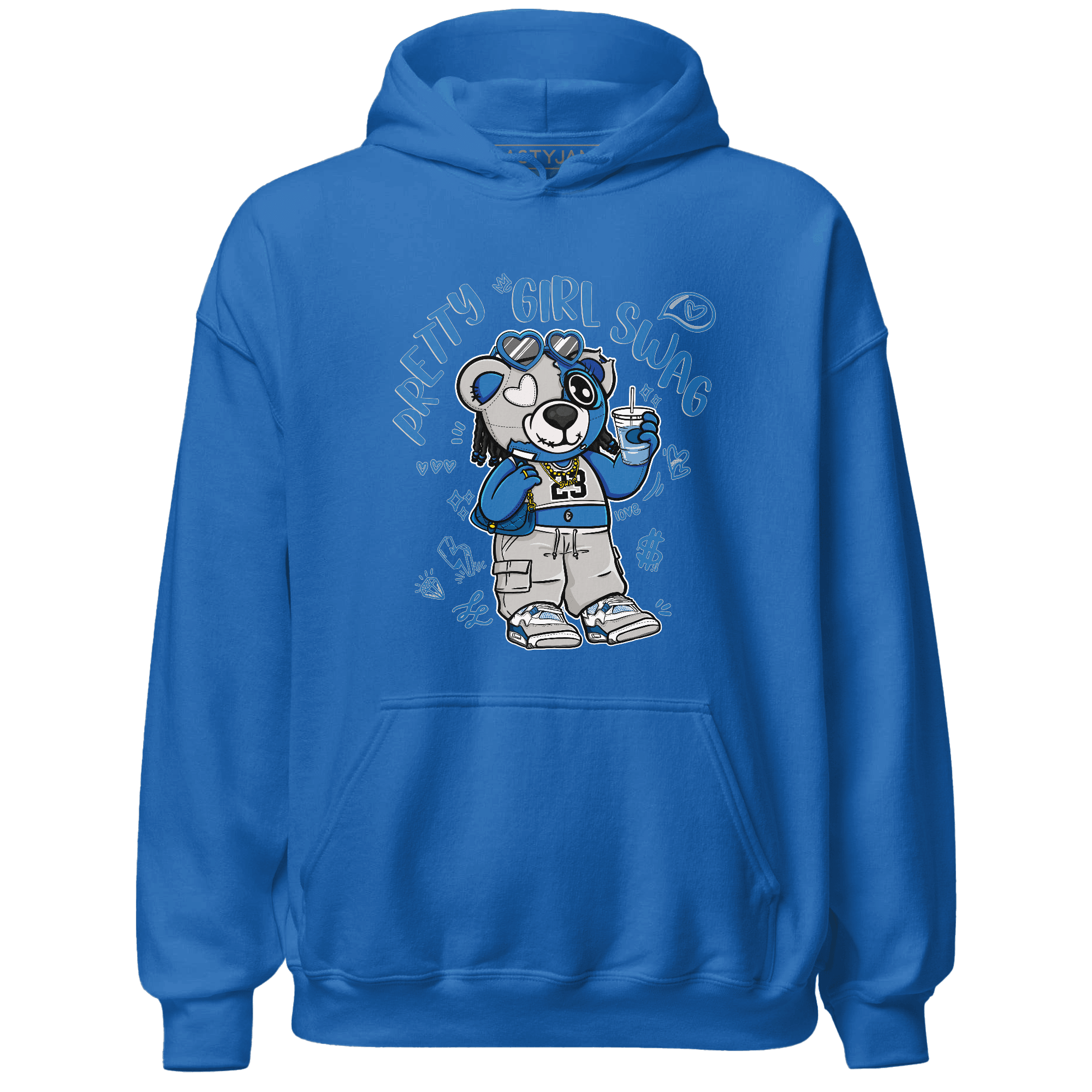 Industrial Blue 4s Hoodie Match Pretty Girl Swag BER - NastyJamz