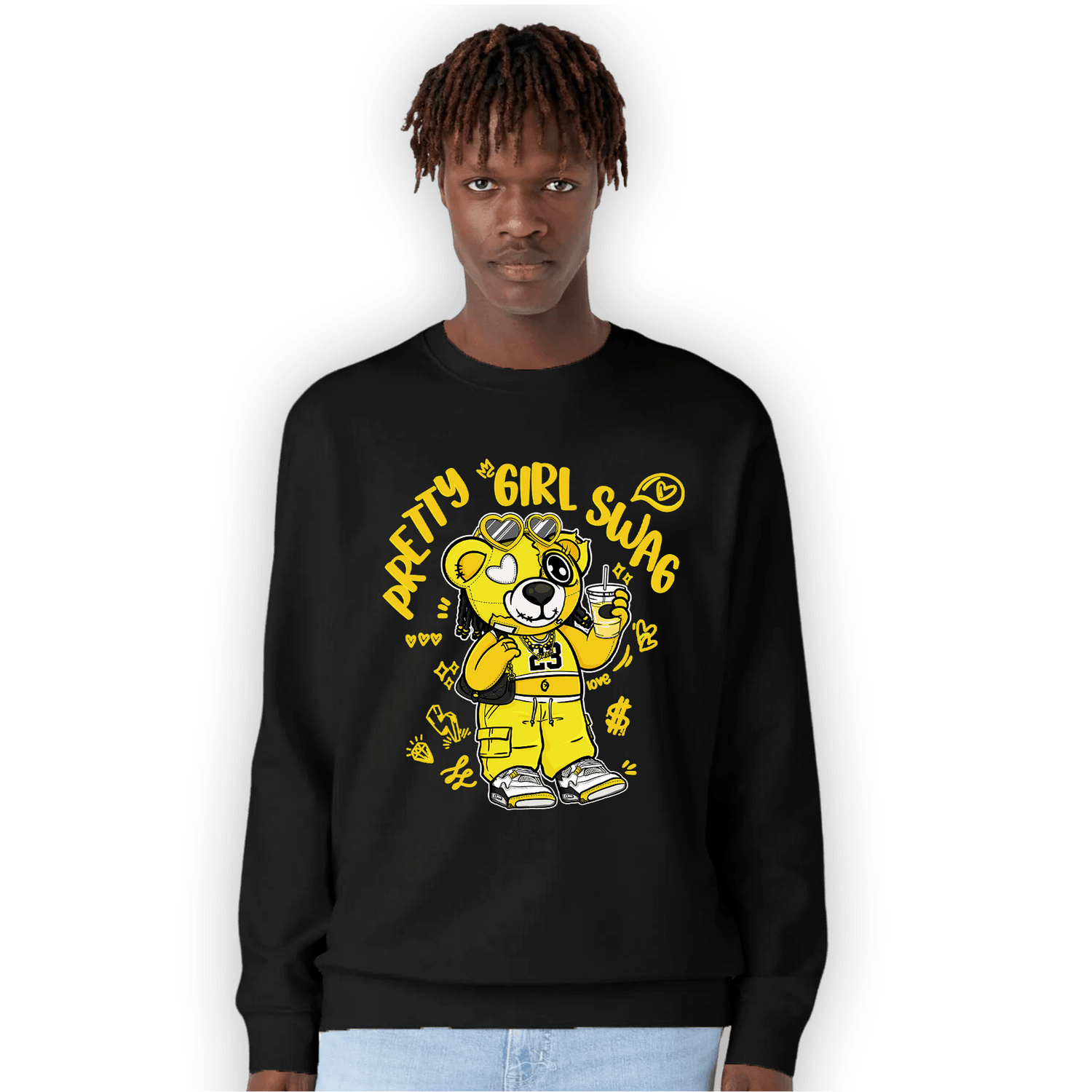 Vivid Sulfur 4s Sweatshirt Match Pretty Girl Swag BER - NastyJamz