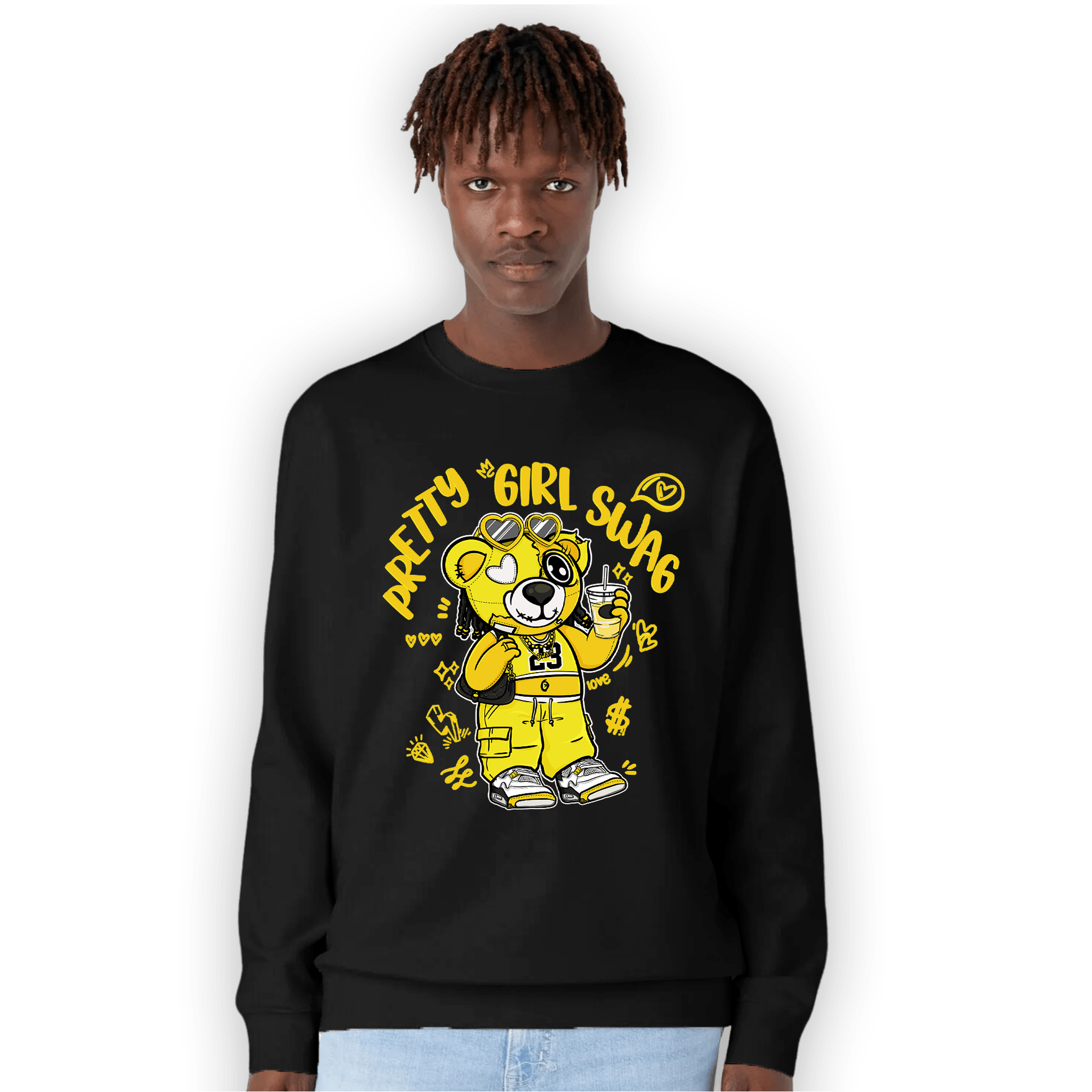 Vivid Sulfur 4s Sweatshirt Match Pretty Girl Swag BER - NastyJamz